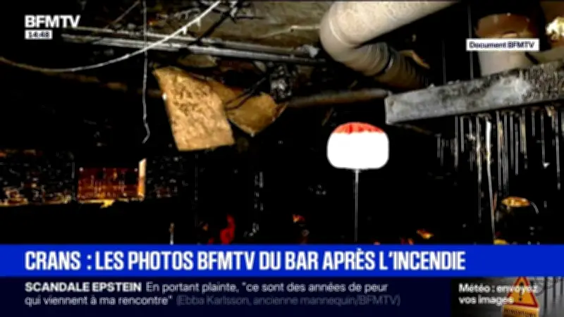 Crans-Montana: les nouvelles photos révèlent l'ampleur des dégâts après l'incendie du bar Constellation