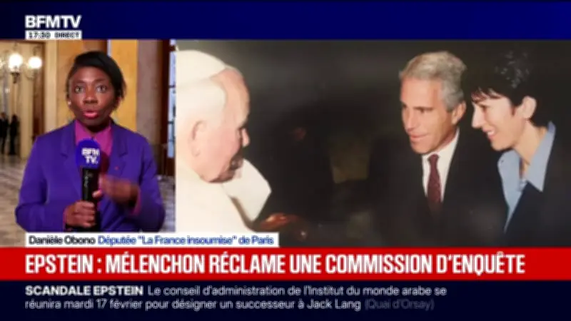 Danièle Obono (LFI) exige une nouvelle enquête du parquet dans l'affaire Epstein