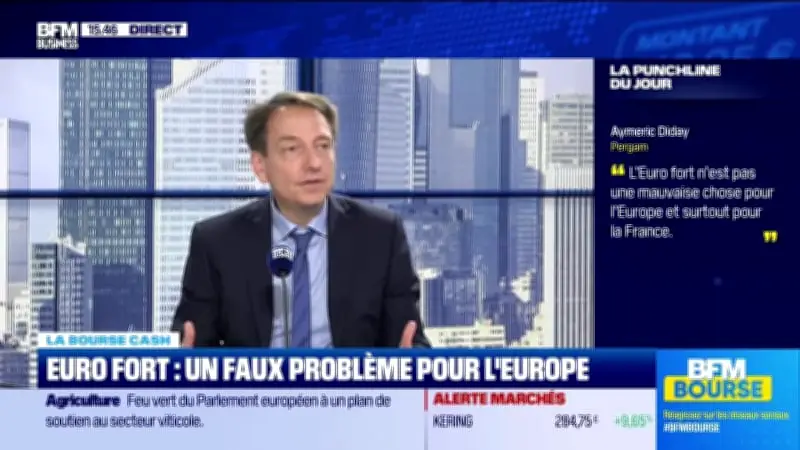 L'euro fort bénéficie à l'Europe et à la France selon un expert financier
