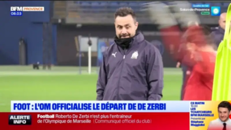 L'Olympique de Marseille officialise le départ de son entraîneur Roberto De Zerbi