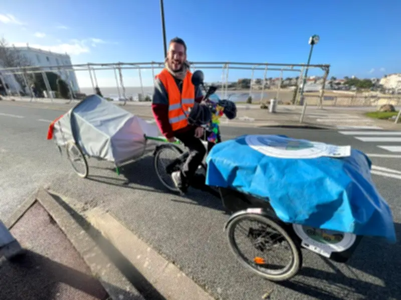 Thomas Sorel, hémiplégique, parcourt l'Europe en tricycle électrique