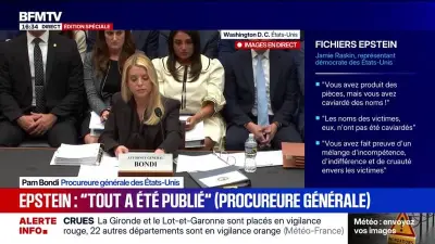Affaire Epstein: Pam Bondi défend le travail colossal de la justice américaine