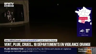 Fortes pluies en Ariège : des cours d'eau débordent après une nuit d'intempéries