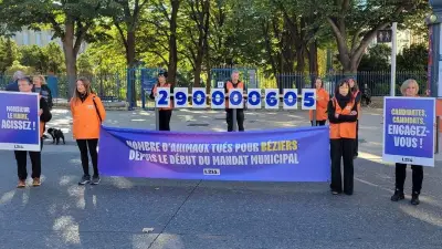 L214 mobilise à Béziers contre l'abattage animal avant les municipales 2026
