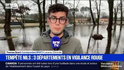 Tempête Nils : Lacanau inondée, vigilance rouge en Gironde et Lot-et-Garonne
