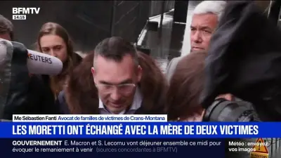 Un moment rare entre les Moretti et une mère endeuillée après l'incendie de Crans-Montana