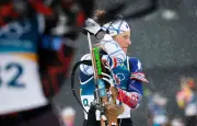 Biathlon français en or à Anterselva, mais Braisaz-Bouchet en souffrance