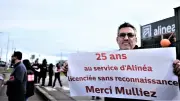 Dernière mobilisation des salariés d'Alinéa à Pérols face à la liquidation imminente