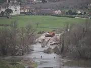 Dordogne : une estacade s'effondre sur le chantier du contournement de Beynac