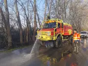 Inondations en Gironde : la D120 rouverte grâce à une collaboration inédite entre pompiers et département