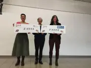 L'association Unis vers contre cancer remet 12 000 euros pour la recherche à Bordeaux