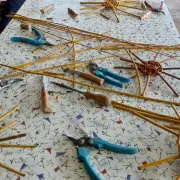 L'Auringleta anime un chantier de taille et des stages de vannerie à Saint-Macaire