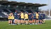 L'Aviron Bayonnais s'entraîne à Périgueux avant son match à Clermont