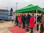 Mareuil-sur-Belle pose le premier bois de son futur pôle enfance-jeunesse-culture