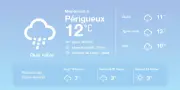 Météo à Périgueux : Pluies et températures au-dessus des normales cette semaine