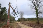 Tempête Nils : 330 000 foyers toujours privés d'électricité en Nouvelle-Aquitaine