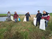 600 kg de déchets collectés lors d'une opération de nettoyage de l'estran en baie de l'Aiguillon