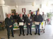 Assemblée générale de la section des médaillés militaires présidée par le maire du Lédat