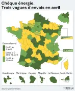 Chèque énergie 2026 : calendrier détaillé des trois vagues d'envoi du 1er au 20 avril