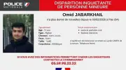 Disparition inquiétante d'Omid à Pau : une information judiciaire ouverte pour enlèvement
