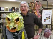 Exposition de masques fantastiques à la médiathèque de Mussidan jusqu'au 28 mars