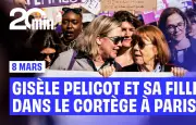 Gisèle Pelicot et sa fille Caroline mènent la marche pour les droits des femmes à Paris