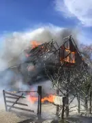 Incendie dévastateur à Hautefort : une maison anglaise partie en fumée