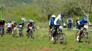 Les jeunes vététistes scolaires affrontent les ruffes du Salagou lors du championnat départemental