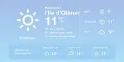 Météo à l'Île d'Oléron : embellies aujourd'hui, pluies sporadiques demain