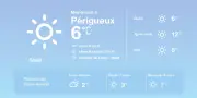 Météo à Périgueux : Soleil et douceur aujourd'hui, nuages et pluie demain