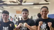 Trois jeunes boxeurs du Sirion Sport obtiennent le grade bleu en kickboxing