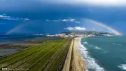 Un arc-en-ciel spectaculaire capturé par des photographes au-dessus de Sète