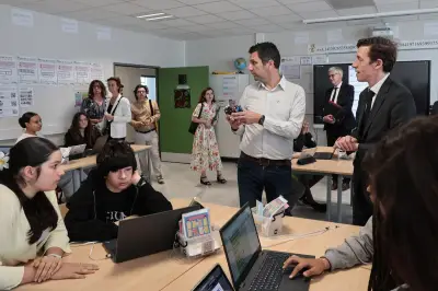 Bordeaux : le ministre de l'Éducation visite le collège Toni-Morrison
