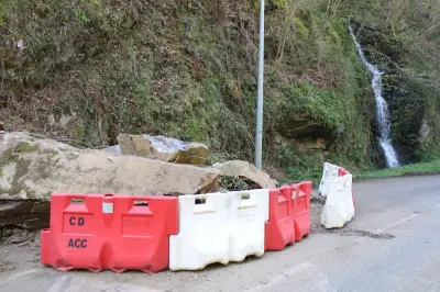 Éboulement entre Aydius et Bedous : la route D237 sécurisée après une chute de rochers