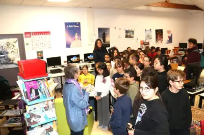 Des collégiens animent des ateliers sur le climat pour des écoliers calongeais