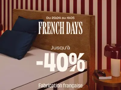 French Days Tediber 2026 : jusqu'à -40% sur la literie haut de gamme