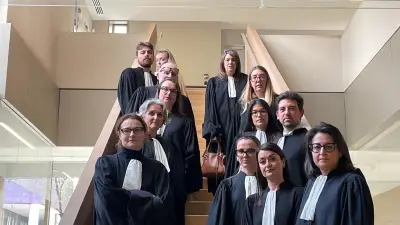 Grève des avocats à Béziers contre la réforme de la justice criminelle