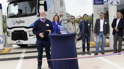 Inauguration à Béziers de la première station d'hydrogène vert de Qair
