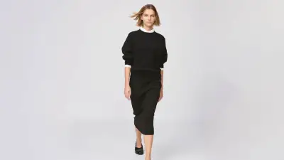 Jupe en maille côtelée UNIQLO : prix réduit à 19,90 €