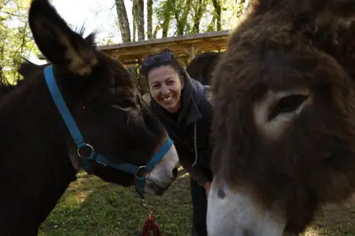 Léonie Billy, seule ambassadrice du Printemps de l'âne en Dordogne