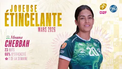 Mouna Chebbah, joueuse du mois de mars en D2 féminine de handball