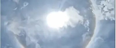 Pourquoi un halo solaire a illuminé le ciel ce week-end ?