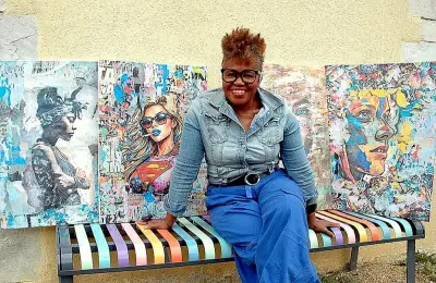 Ronie expose ses portraits à la médiathèque de Magescq jusqu'au 4 mai