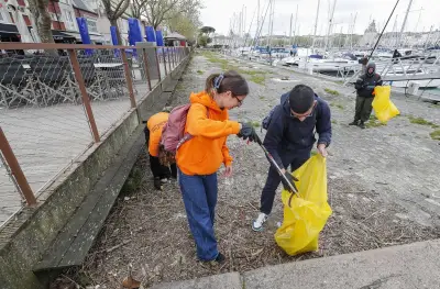 Service civique : une opération de ramassage contre le moustique tigre à La Rochelle