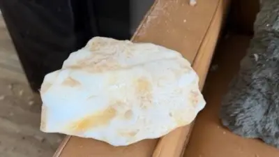 Un bloc de glace transperce le toit et atterrit sur le canapé d'un homme à Whittier