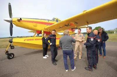Une entreprise luxembourgeoise forme ses équipages de lutte anti-incendie dans les Landes