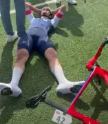 Alban Picard du CC Marmande monte sur le podium de l'Enfer du Nord juniors