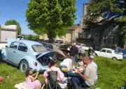 Balade de printemps pour voitures anciennes en Charente