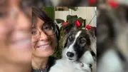 Bianca, chienne réfugiée d'Ukraine, adoptée par une Clermontoise