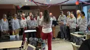 Concert de chœurs d'hommes à Cornus : Hardy les gars et Mescladis en musique du monde